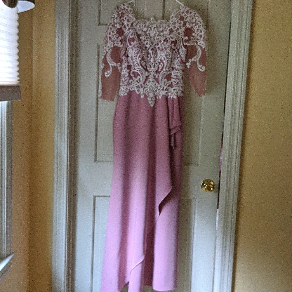 Pale mauve gown